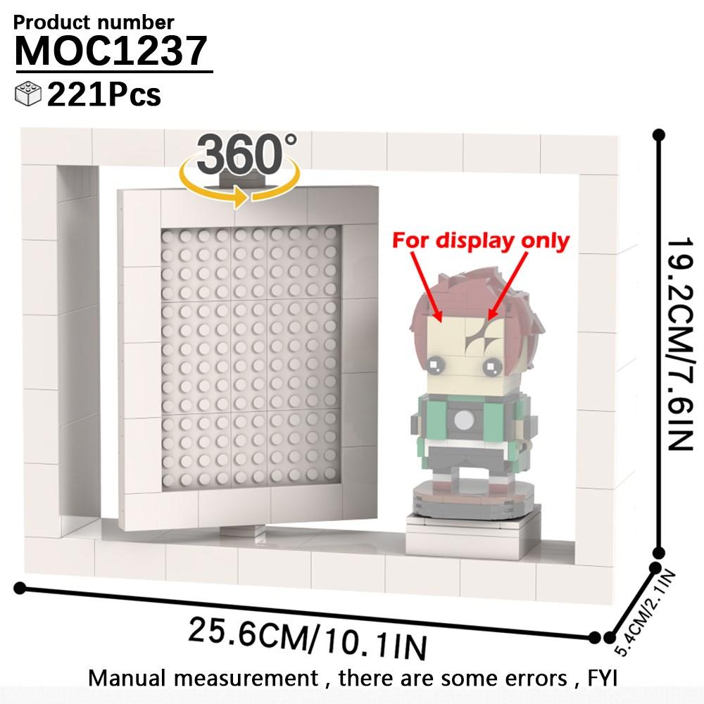 MOC Stand Movie Anime Military Action Figure Display Stands Box Blocks Compatible 75257 05007 75105 High-Speed Championed Block Bricks Toys Playsets