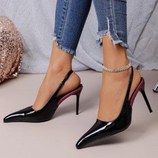 

2026 New Sexy Pleated Hollow Out Buckle Strap Women Sandals Summer Pointed Toe Thin High Heels Banquet Party Female Shoes 34