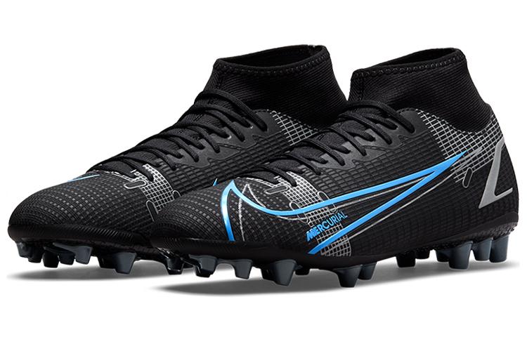 Nike Mercurial Superfly 8 Academy Ag Artificial Grass 'Black Blue' CV0842-004
