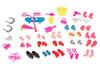 Clothes, dresses, accessories for dolls, set of 85 pieces, birthday gift