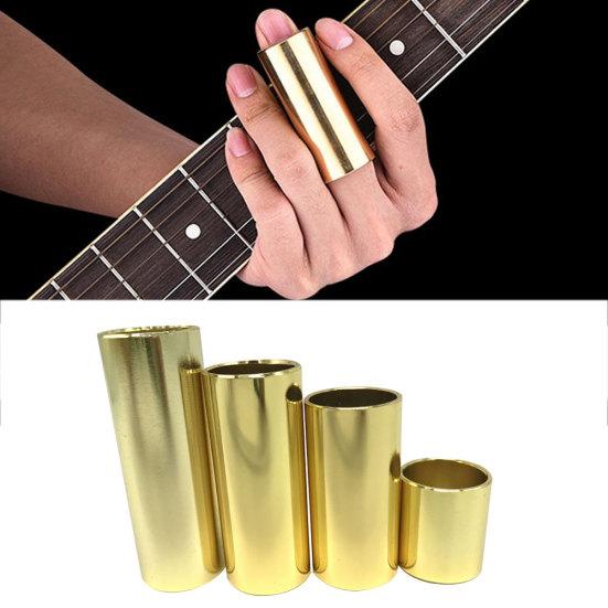 Stainless Steel Finger Sleeve Protector Guitar String Slide Tube Accessories