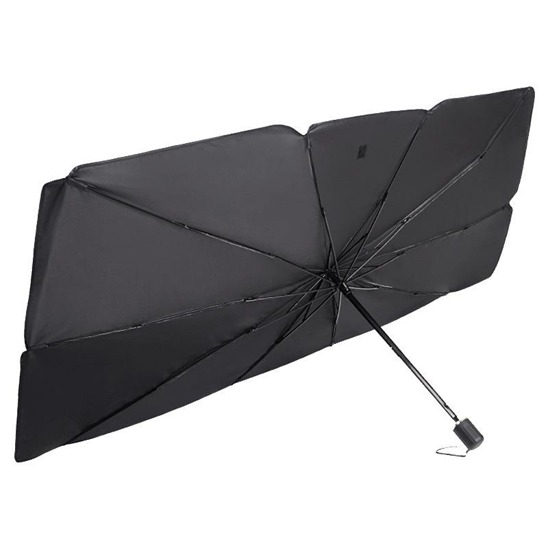 Ombrello per Auto Parasole per Parabrezza Pieghevole Blocco UV per Finestrino Anteriore Veicoli Protezione dal Sole e dal Calore per Tutte le Dimensioni