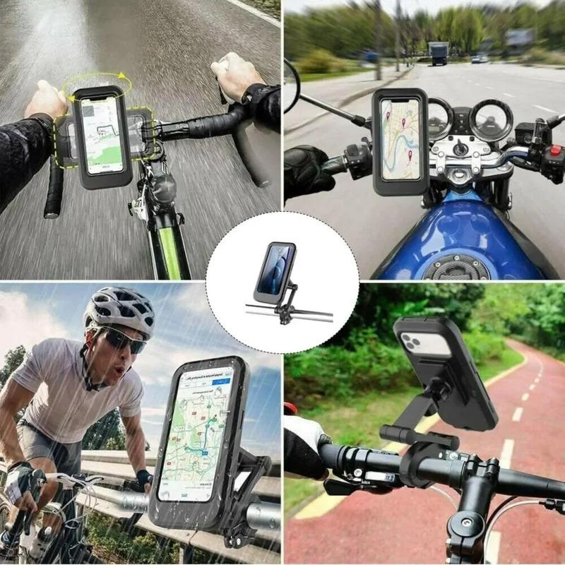 Neue Verstellbare Einziehbare Fahrrad-Handyhalterung 360° Drehbar Wasserdicht Stoßfest Fahrrad Motorrad Handyhalterung Touchscreen Halterung