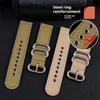 20mm 22mm Quick Release Men Watchband For Hamilton Khaki H68201993 Timex Citizen Canvas Replacement Watch Strap Gray Blue Nylon