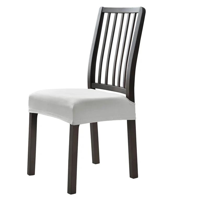 

1 шт. Эластичный чехол на сиденье обеденного стула, стрейч, мягкий бархатный чехол на стул, пылезащитный чехол на сиденье, накидка для вечеринки, дома 1PC