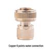 6-Minute Pure Copper Quick-Connect Garden Hose Fitting