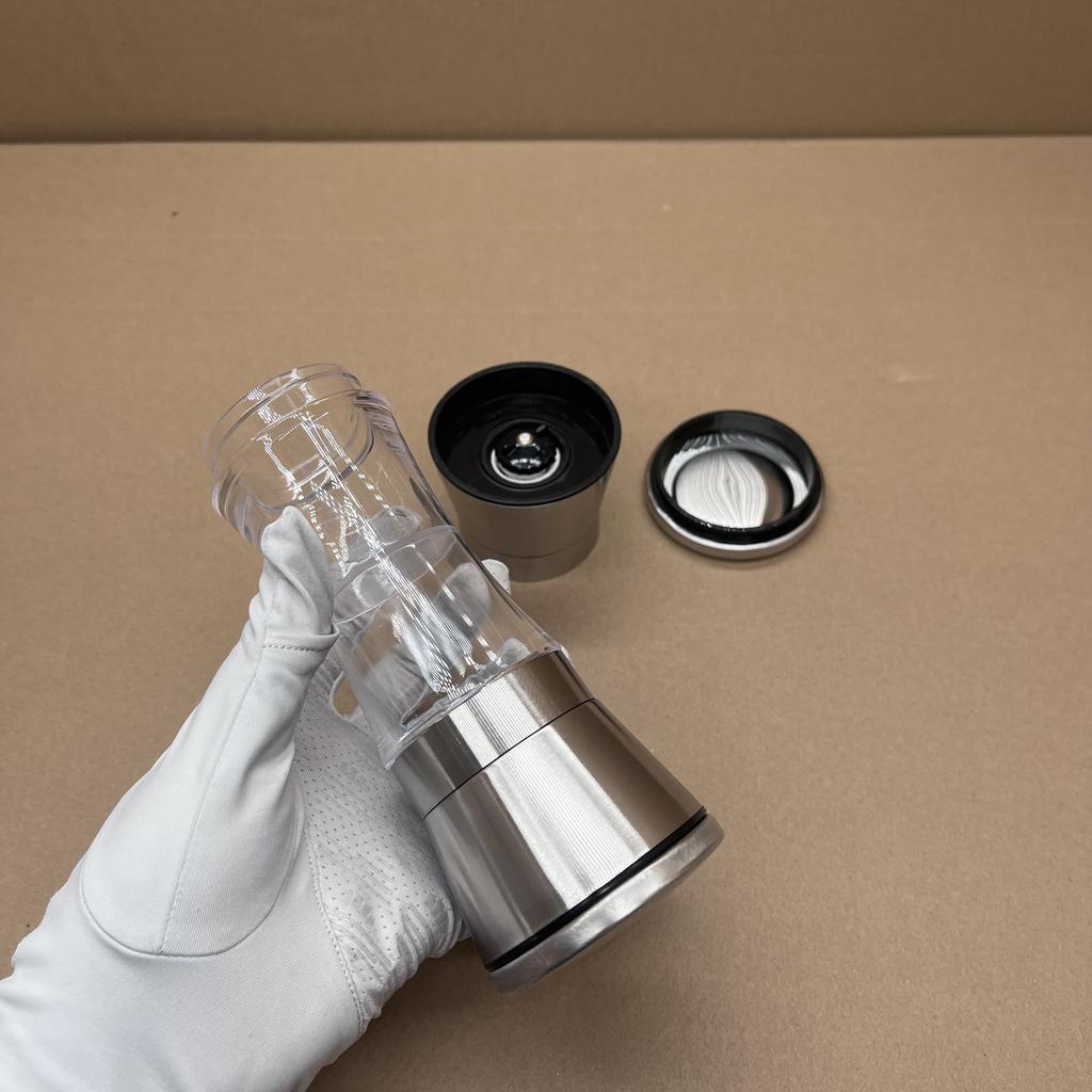 Double-Headed Stainless Steel Manual Spice Pepper Grinder Mill  For Grinding Pepper And Sea Salt