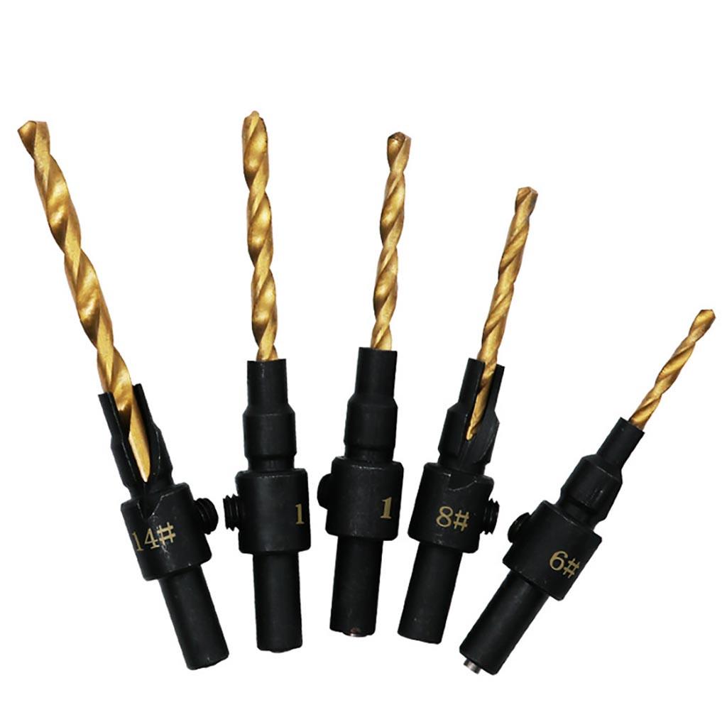 Lemoning Easter 6pcs Countersink Drill Woodworking Drill Bit Set Drilling Pilot Holes Supplies for Kitchen Easter St Patricks Day Lemoning Easter 6pcs Countersink Drill Woodworking Drill Bit Set Drilling Pilot Holes Supplies for Kitchen Easter St Patricks Day