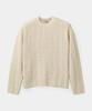 Kueo Cotton Crochet Pullover Knit (Natural)