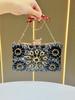 Elegant Rhinestone Evening Clutch Bag - Women's Single Shoulder or Crossbody Chain Handbag