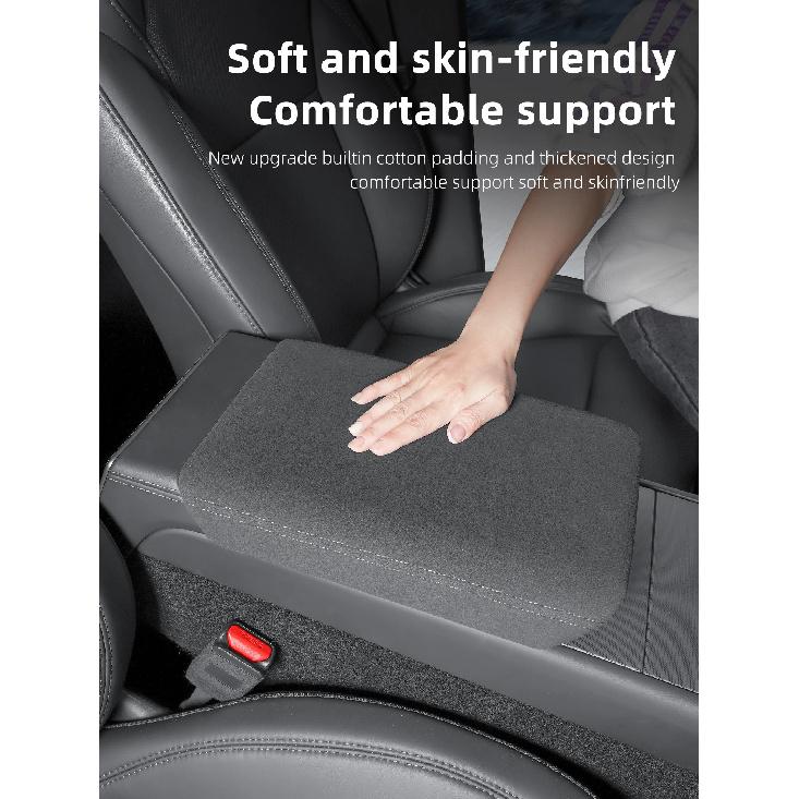 Car Center Console Armrest Pad For Tesla Model YL 2026 6 seats Auto Central Armrest Box Cover Anti-Scratch Accessories