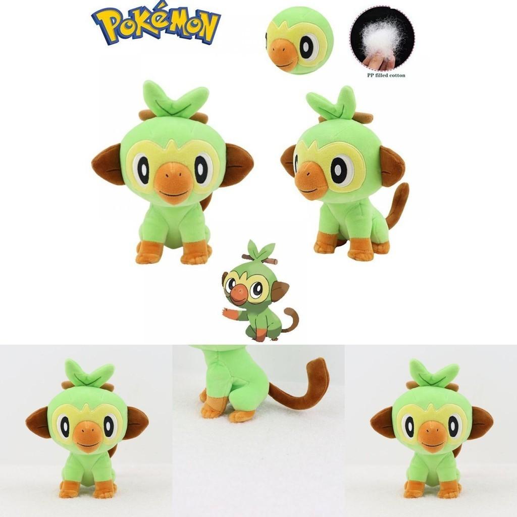 Adorable 7.8in Pokemon Grookey Plush Toy Soft Stuffed Monkey Doll