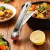 Silicone Head Hot Dish Clip Non Slip Anti-Scald Clip 304 Stainless Steel Plate Gripper  Steamer