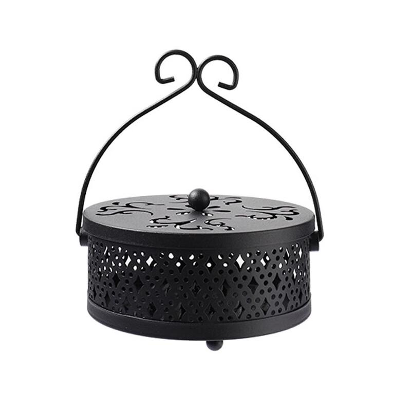 Zhuang Taitai Iron Art Mosquito Coil Holder with Lid