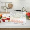 Egg Storage Holder Fridge Organizer Egg Holder 3-Tier Space-Saving Shelf For 30 Eggs Refrigerator Door Egg Organization For