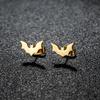 horrible halloween vampire bat earrings for teens stainless steel simple stud earrings premium jewelry Festival party gifts