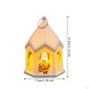 Christmas Night Light Decoration Statue Desktop Holiday Creative Ornaments Sculpture Small