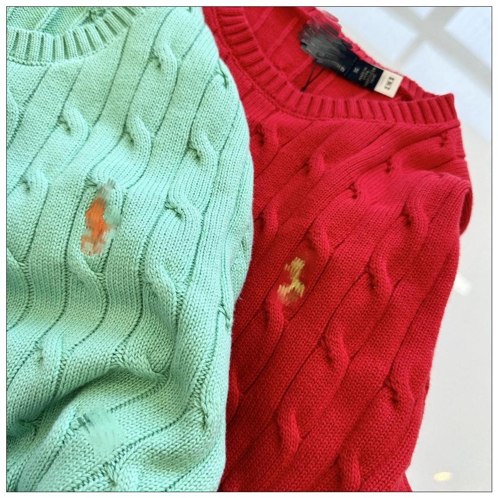 High-End Ralph Lauren Damen Herbst Pony Strickpullover - Eleganter Lässiger Stil
