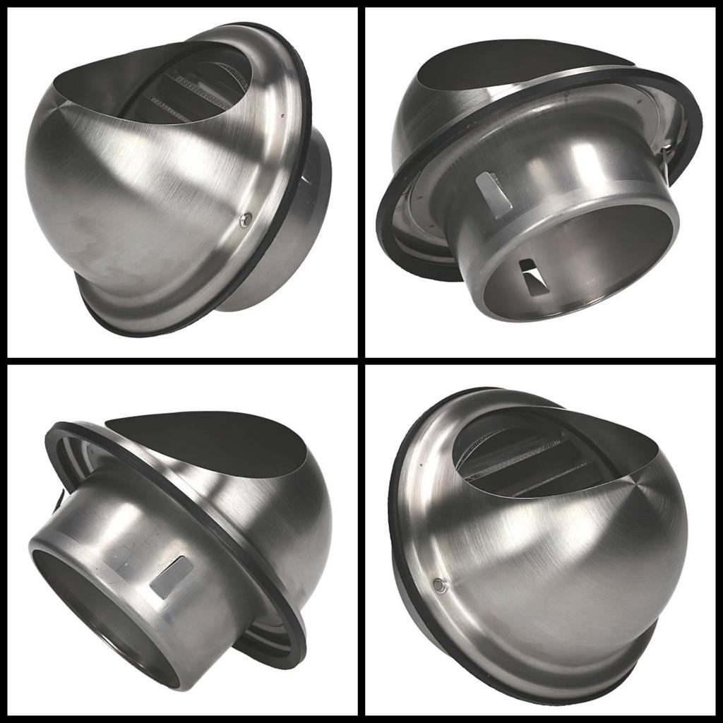 125 Mm Stainless Steel Exhaust/Ventilation Intake