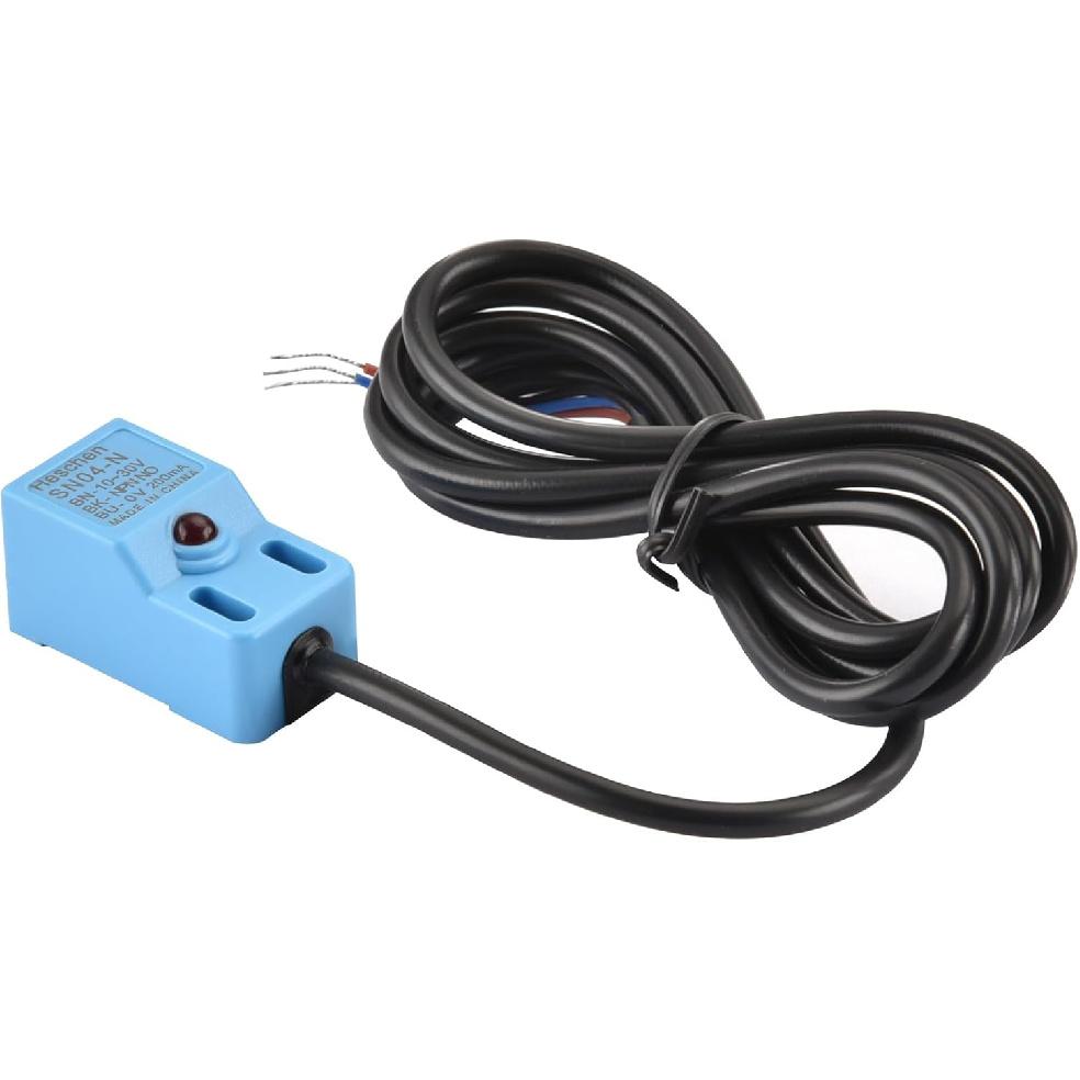 Heschen Square Inductive Proximity Sensor Switch Non-Shield Type SN04-N Detector Distance 5mm 10-30VDC 200mA NPN Normally Open(NO) 3 Wire