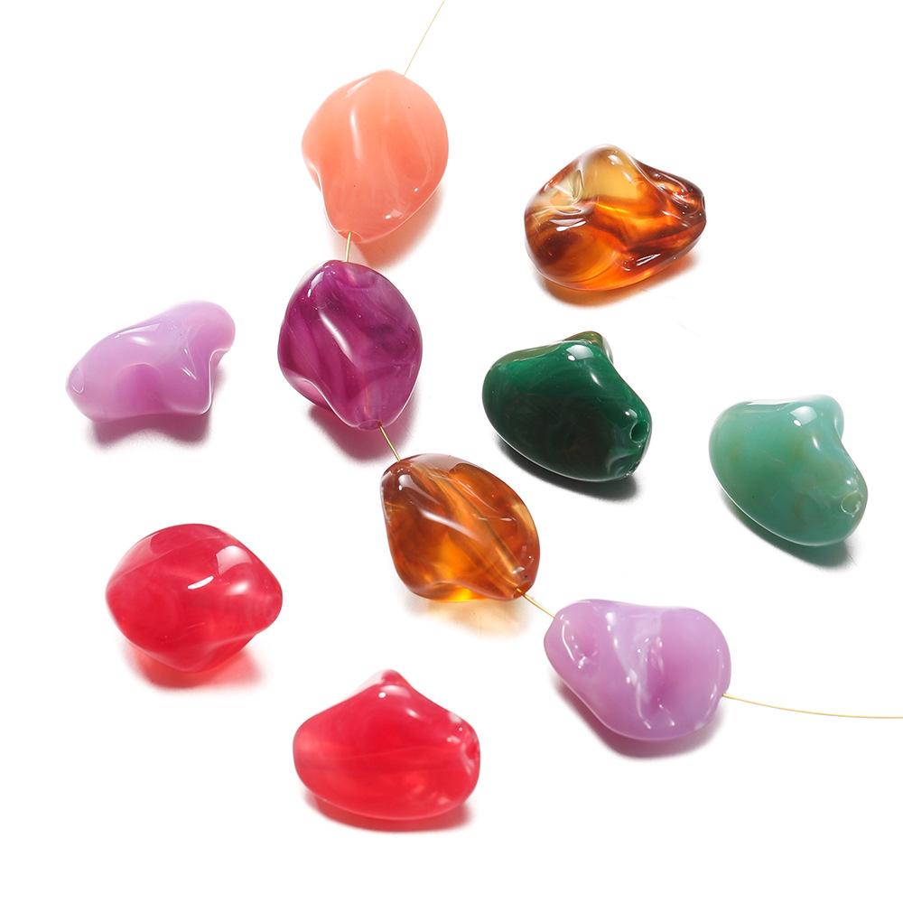 Acrylic Irregular Polygon Beads for DIY Phone Chains and Handmade Accessories