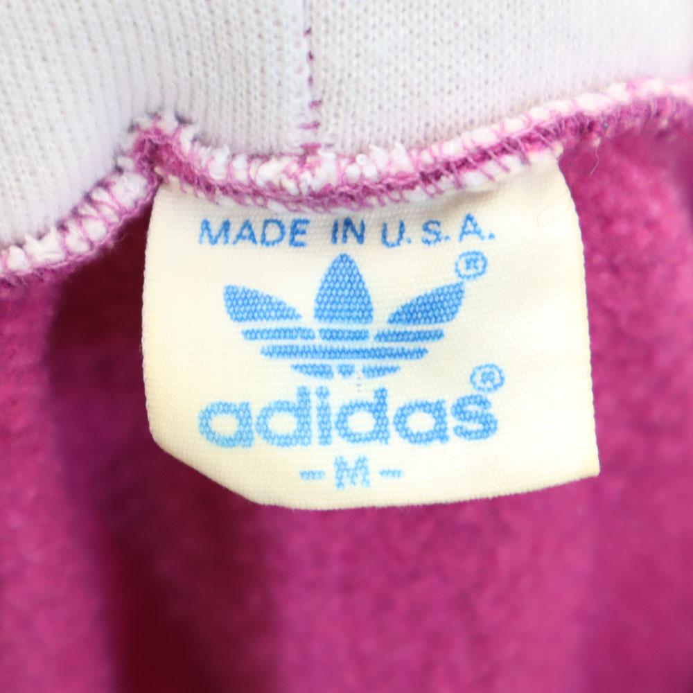 adidas 90s Made in USA Old Trefoil logo print Long sleeve half button Sweatshirts Women Used