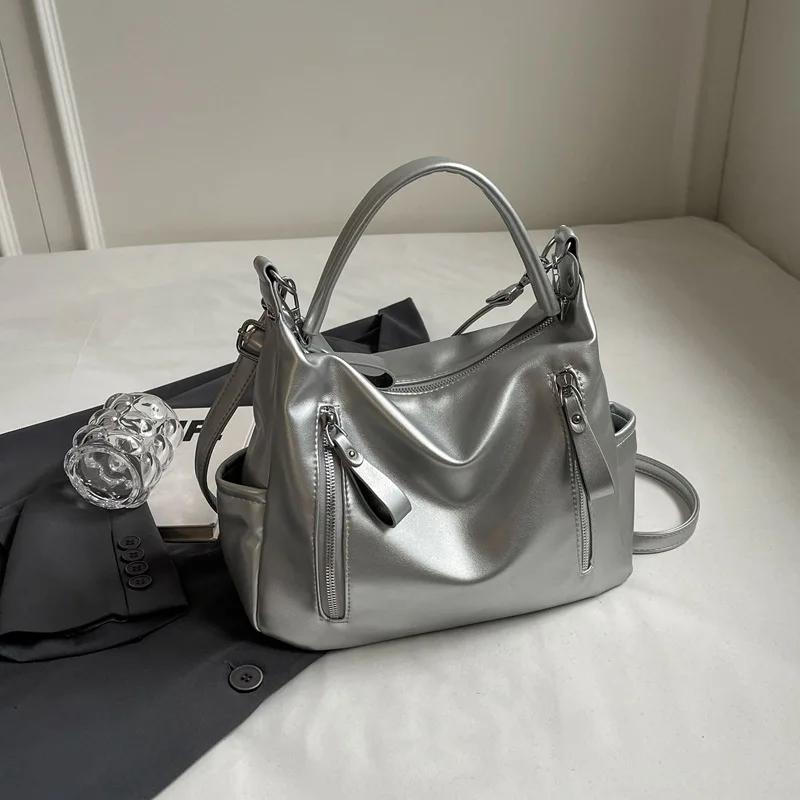 

Большая вместительная женская сумка-тоут, летняя, через плечо, новая универсальная сумка для студентов и студентов на одно плечо