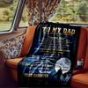 Dad Angel Wings Blanket Personalized Name Soft Comfortable Stylish Blanket Car Blanket Perfect For Travel Camping Outdoor Home Suitable For All