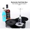 3-layer ABS Rotating Cocktail Seasoning Box, Bar Wine Accessories, Mixed Salt and Sugar Box, Bar Bartender Mixer Toolbox
