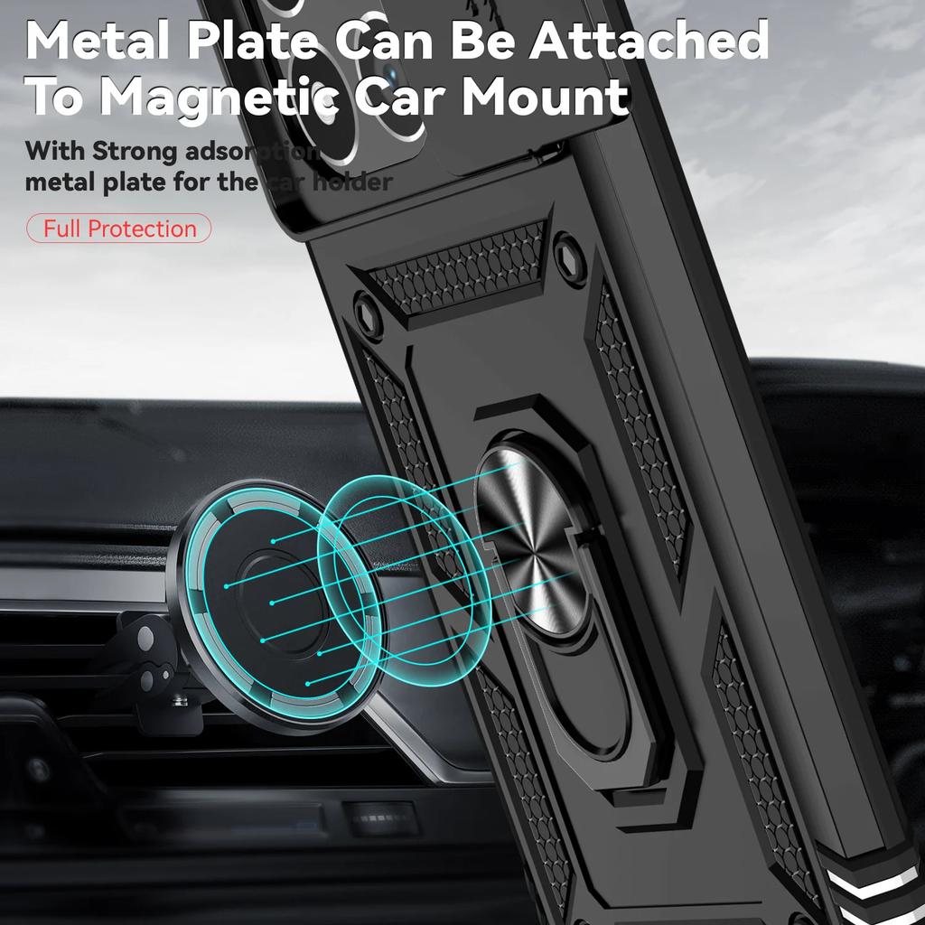 Case for Xiaomi 15T Pro Mi15t Mi14t 14T 13T 12T XIAOMI15T Anti-Shock Accessories Metal Ring Holder Armor Cases