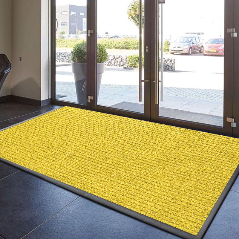 Gray Anti-Slip Commercial Entrance Mat: Wear-Resistant, Thickened Welcome Mat for Entry Doors