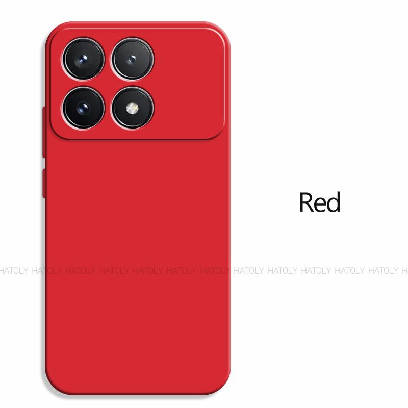 

Для Xiaomi Poco F6 Pro Чехол Для Xiaomi Poco F6 Pro 5G Чехол Оригинальный TPU Противоударный Жидкий Силиконовый Защитный Чехол Для Телефона На Заднюю Панель Poco F6 Pro красный