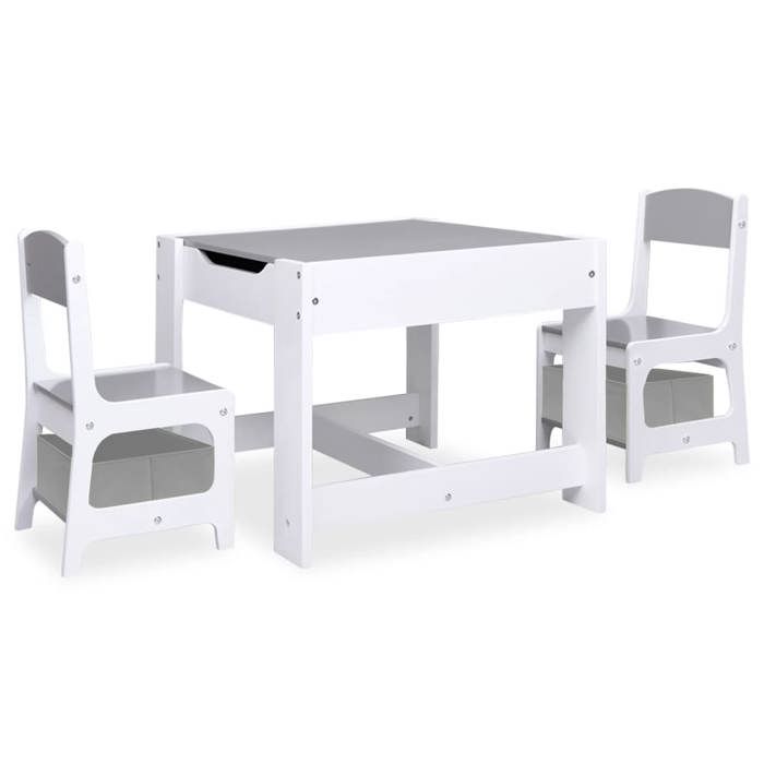 VidaXL Table pour Enfants avec 2 Chaises Ensemble de Meubles Table et Chaise pour Enfants Chambre Salon Maison Intérieur 80283