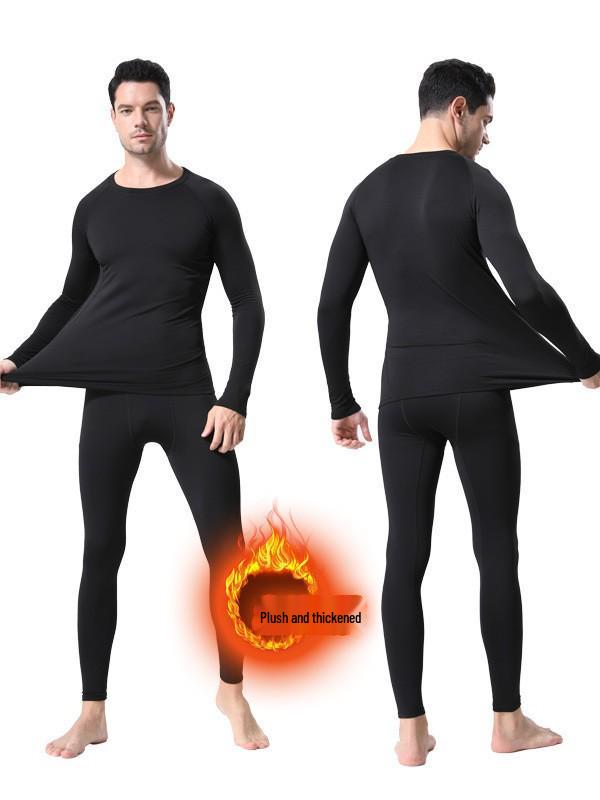Men's Compression Sports Tights - Warm, Quick-Dry, High-Elastic for Winter Fitness & Basketball.