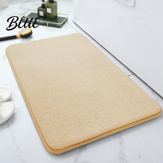 Fluffy Microfiber Bathroom Water Super Bath Rugs Mat Soft Carpet Rug Non-Slip Thick Absorbent Floor