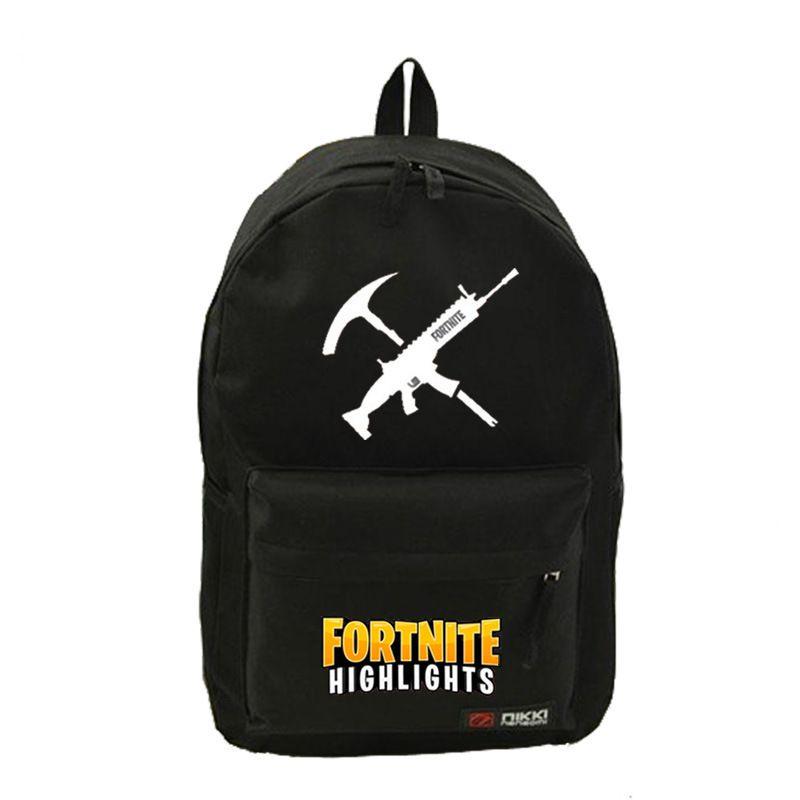 Fortnite High Capacity Backpack Canvas School Bag With Breathable Material