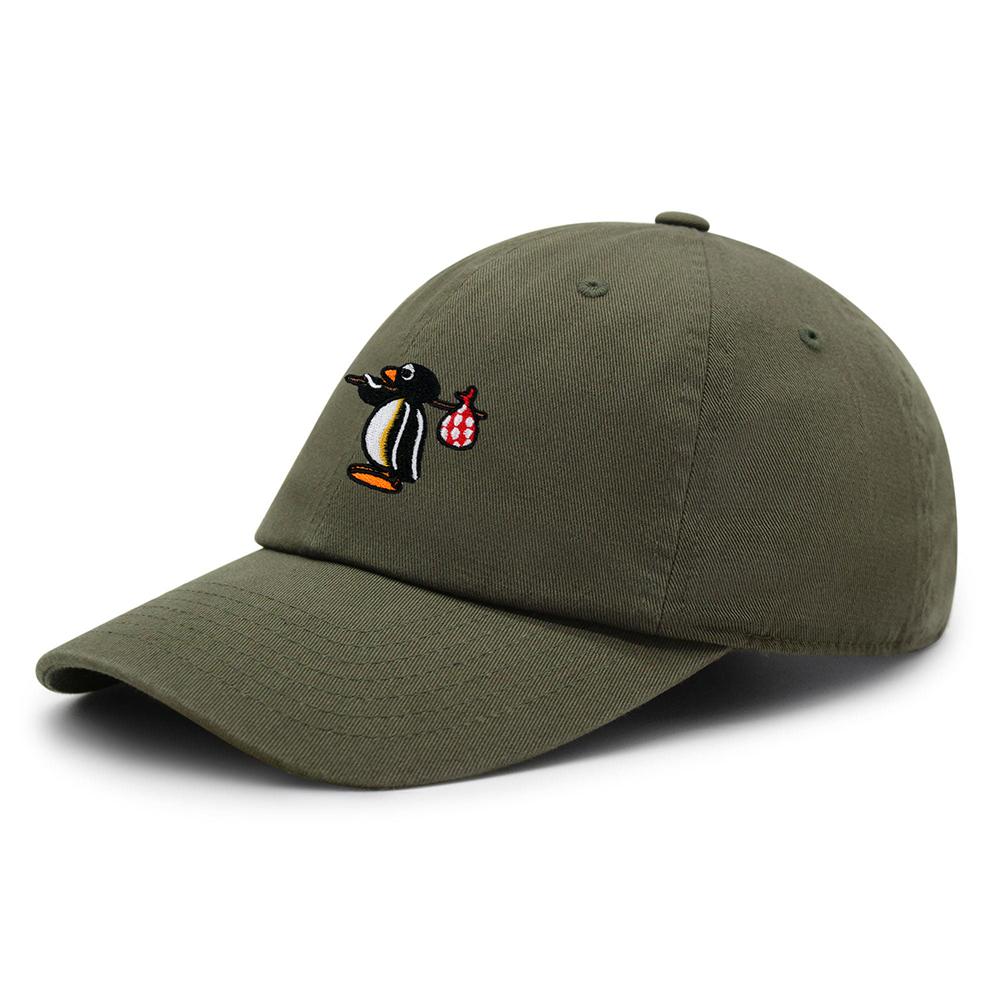 Pingu Baseballpet Geborduurd Leuke Pinguïn Papa Hoed Hip Hop Hoed Lente en Zomer Vrijetijdshoeden Unisex