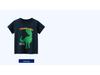 Tecknad dinosaurie Sommar 2025 Barn Koreansk Kortärmad T-shirt för Pojkar