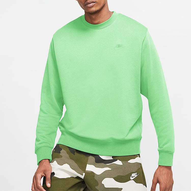 Nike Sweatshirts Men's Steam Green Crew Neck Moderate Regular BV2667-376