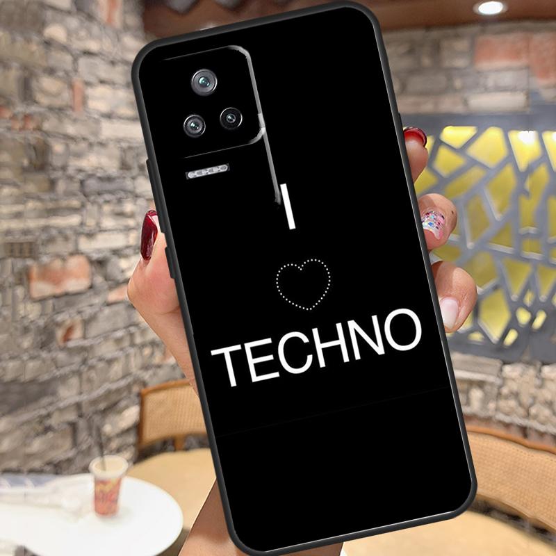 Techno Music Case For Xiaomi 14T Pro 13T 11T 12T 13 14 15 Ultra POCO X6 X7 Pro X3 X5 M6 F5 F6 Pro Cover