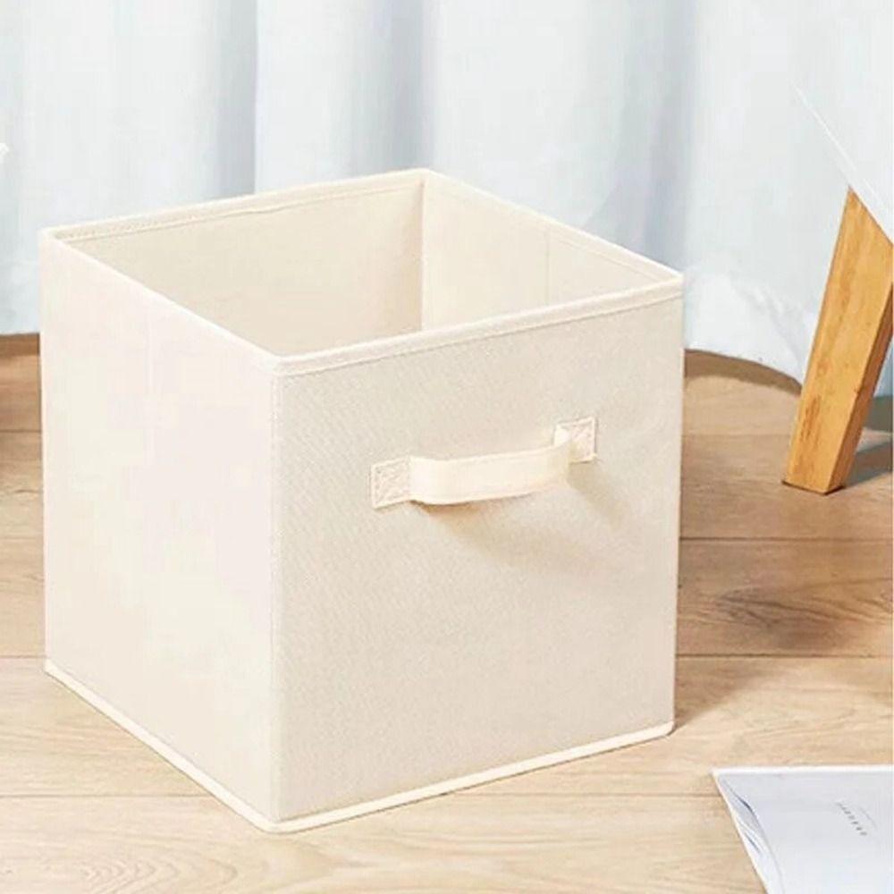 Non Woven Fabric Square Storage Box Foldable Cabinet Drawer Organizer Cube Storage Box  Nursery
