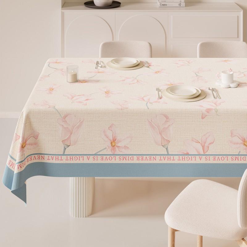 PVC Waterproof Oil-Resistant Heatproof Table Mat Dining Coffee Ins Style Easy Clean Non-Slip Tablecloth