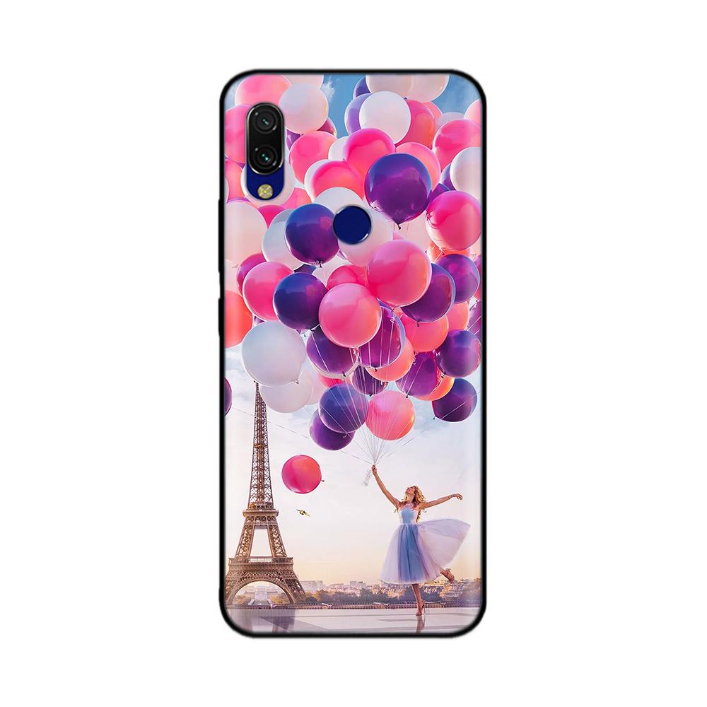 For Xiaomi Redmi 7 Case Redmi7 Black Silicon Bumper Soft Tpu Phone Case Cover For Xiaomi Redmi Note 7 Pro Note7 Case Funda Coque