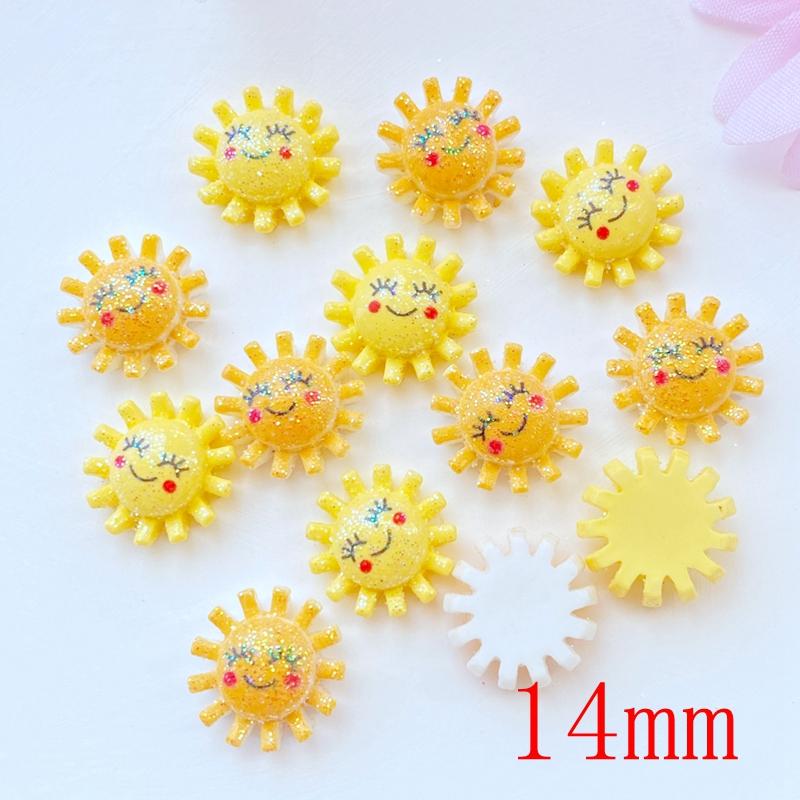 20Pcs New Mini Cute Little Sun Flat Back Resin Scrapbooking DIY Jewelry Craft Decoration Accessorie