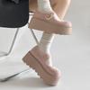 Platform Thick Bottom JK Women Mary Jane Shoes Elegant Buckle Dress Spring Autumn Single Footwear