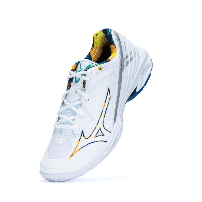 Mizuno Wave Claw 3 Profesionální Pohodlné Všestranné Tlumící Odolné Nízké Badmintonové Boty Unisex Boty Bílé 71GA244333
