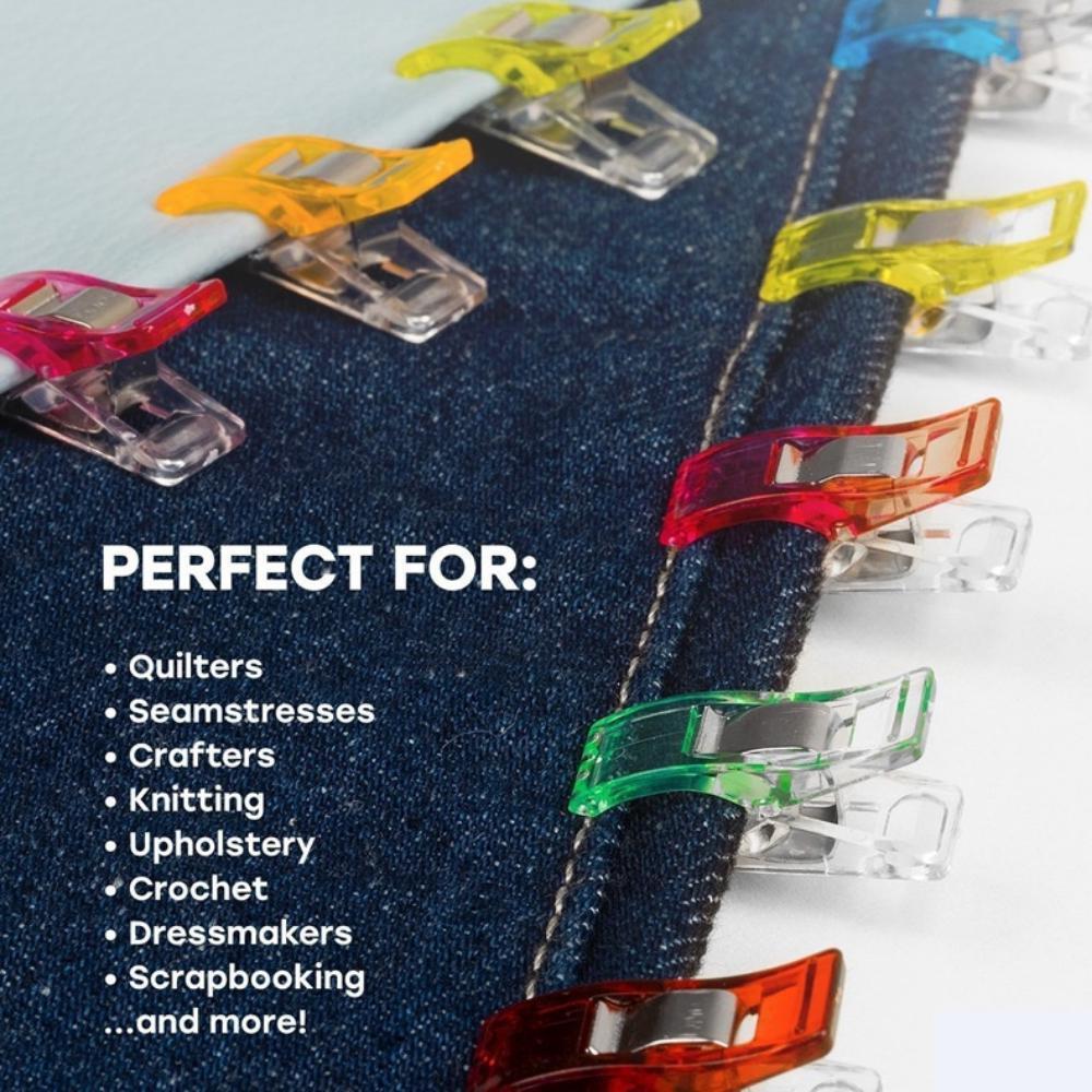 10 Stück Nähen, Basteln, Quilten, Binden, Nähklammern, Kunststoffklammern, Schellen, Pack, trendig