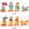 Miniature Figurines 4 Mini Ducks Fairy Garden Miniature Farm Figurines Moss Landscape Cute Ornaments Kit for Home Outdoor Décor