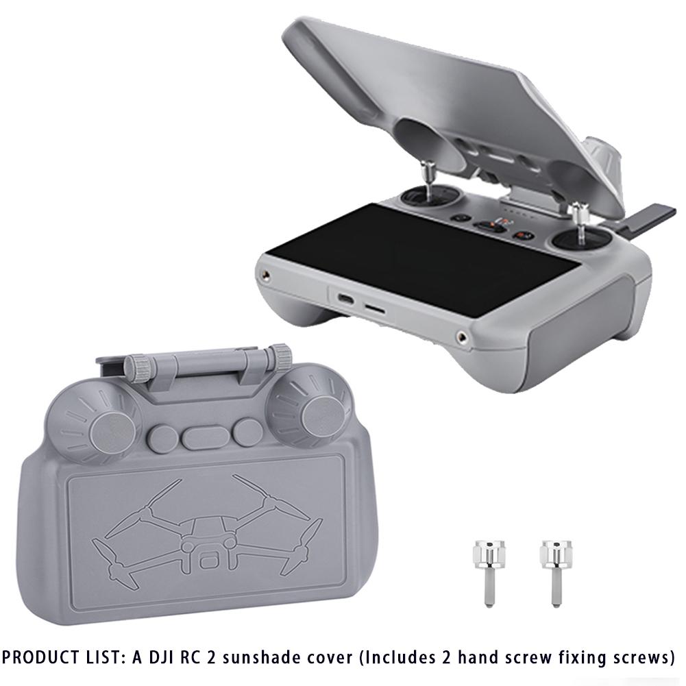 

Захисний чохол для сонцезахисного капюшона RC 2 + 2 захисні плівки для екрану + шнурок для DJI Mini 4 Pro / Air 3 Аксесуари для контролера DJI RC 2