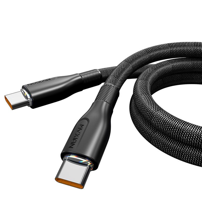 120W Dual Type-C Fast Charging Cable for Apple, Huawei, Xiaomi Laptops & Car Chargers